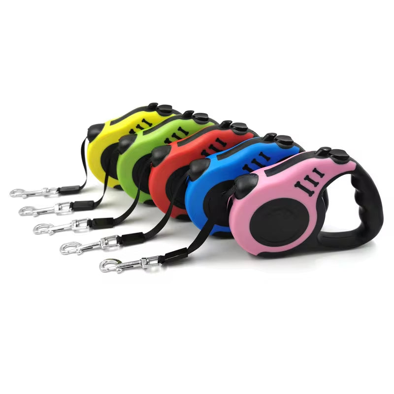 3 Meters 5 Meters Retractable Dog Leash Pet Leash Traction Rope Belt Automatic Flexible Leash for Small Medium Large Dog Product